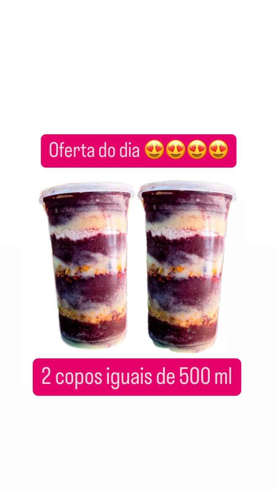 2 Copos de 500ML Iguais oferta